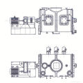 2017 LDH series coulter type mixing machine, SS mixer feed, horizontal rotary vacuum dryer